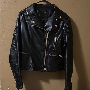 Black Faux Leather Jacket